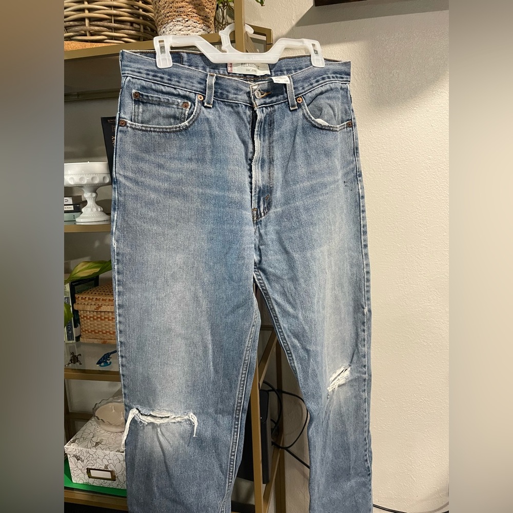 Levi’s 550, Light-Wash, Distressed (w34xl34)